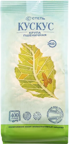 Изображение Крупа Пшеничная Агрохолдинг Степь кускус Инвестпром-Опт м/у, 400 г