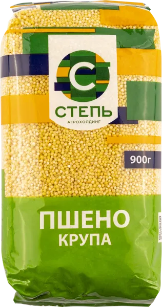 Изображение Крупа пшено шлифованное Агрохолдинг Степь Инвестпром-Опт м/у, 900 г