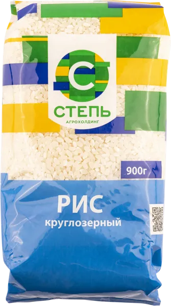 Изображение Рис круглозерный Агрохолдинг Степь Инвестпром-Опт м/у, 900 г