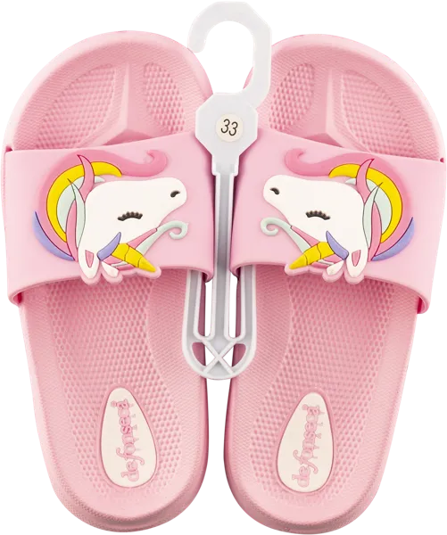 Изображение Тапочки детские пляжные Дефонсека васто единорог розовые Дефонсека , 1 пара