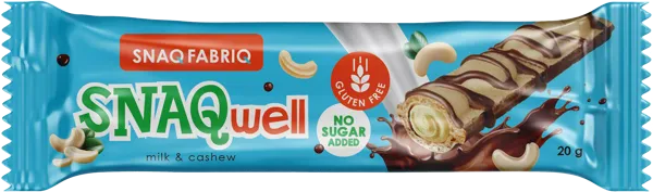 Изображение Батончик вафельный Снэк фабрик молочно-ореховая паста Фитнес Фуд м/у, 20 г