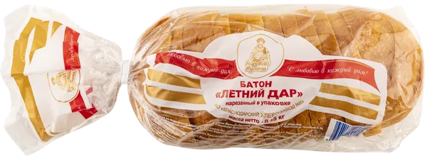 Изображение Батон пшеничный Летний дар нарезной Каравай Кубани м/у, 350 г