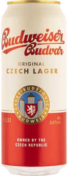 Изображение Пиво светлое Лагер 5,0% Будвайзер Будвайзер будвар ж/б, 0,5 л