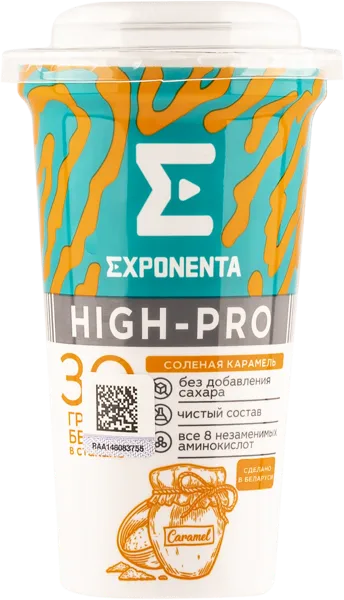 Изображение Продукт кисломолочный обогащен белком 30г Экспонента соленая карамель Молочные горки п/б, 250 мл