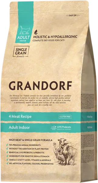 Изображение Корм для кошек Грандорф четыре мяса с пробиотикам Юнайтед Петфуд м/у, 2 КГ