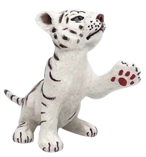 Изображение Фигурка 6,2 см Детское время белый тигрёнок Морефан Текнолоджи , 1 шт