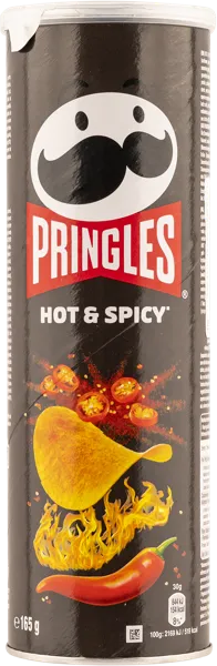 Изображение Чипсы картофельные Принглс хот энд спайси Келлогс кор, 165 г
