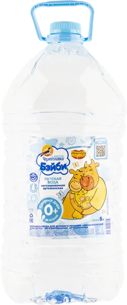Изображение Вода для детей Черноголовка Бэйби артезианская питьевая Аквалайф п/б, 5 л