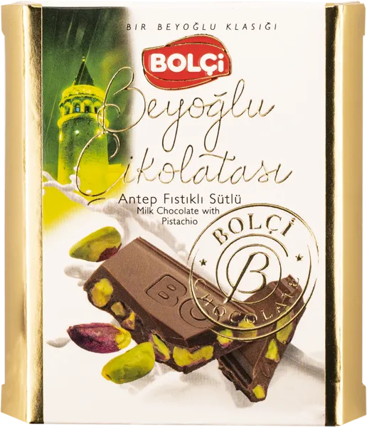 Изображение Шоколад молочный Болчи цельная фисташка Болчи Чиколата кор, 60 г
