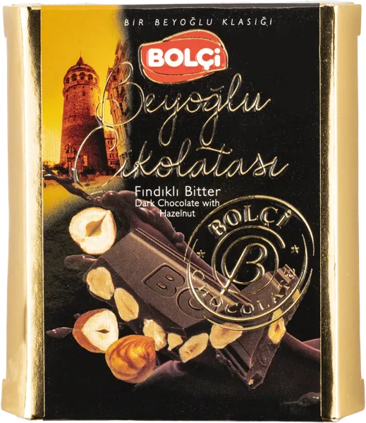 Изображение Шоколад темный 70% Болчи цельный лесной орех Болчи Чиколата кор, 60 г