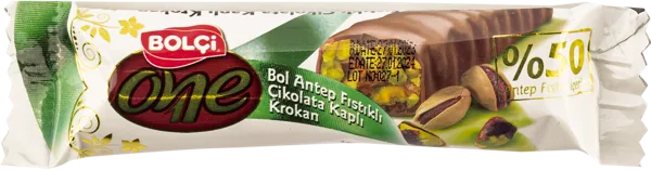 Изображение Батончик в молочном шоколаде Болчи с фисташкой Болчи Чиколата кор, 30 г