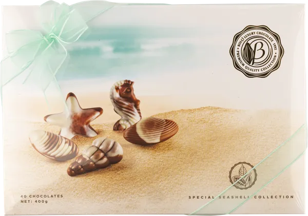Изображение Конфеты в шоколаде Болчи ракушки пралине ассорти Болчи Чиколата кор, 400 г