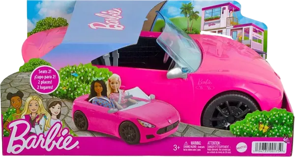 Изображение Машина Барби розовый кабриолет Маттэл п/у, 1 шт