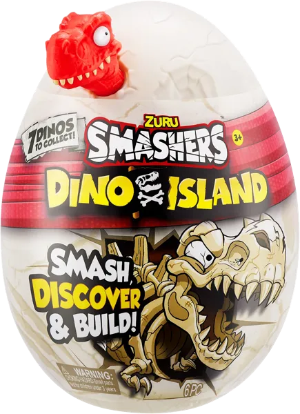 Изображение Игрушка сюрприз в яйце нано Зуру смешерс дино айлэнд со слаймом Зуру п/у, 1 шт