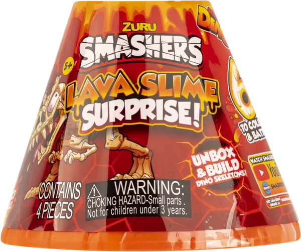 Изображение Игрушка сюрприз Зуру смешерс мега лава слайм вулкан Зуру п/у, 1 шт