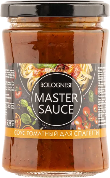 Изображение Соус томатный Мастер соус болоньезе Сава Томская ПК с/б, 280 г