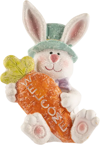 Изображение Фигурка 8,5*13см Лефард кролик с морковкой Лефард , 1 шт