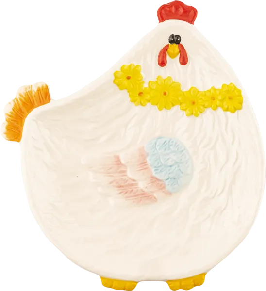 Изображение Блюдо 21*19,5см белое Лефард курочка Лефард , 1 шт