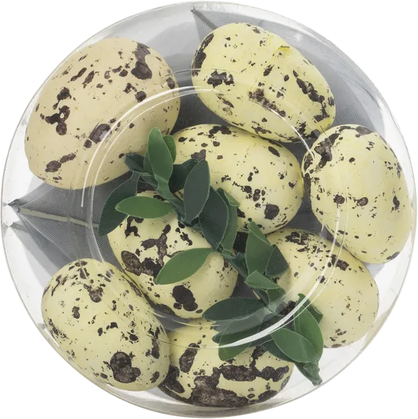 Изображение Яйца пасхальные Домашняя кухня цветные с перышками Домашняя кухня м/у, 8 шт