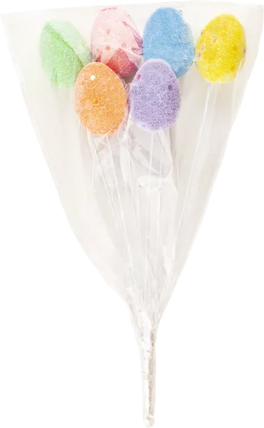 Изображение Яйца пасхальные Домашняя кухня цветные с глиттером Домашняя кухня м/у, 6 шт