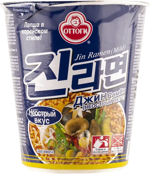 Изображение Лапша быстрого приготовления Оттоги джин рамен неострый Оттоги к/у, 65 г