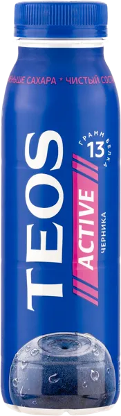 Изображение Йогурт 1,8% питьевой Теос Актив черника Савушкин продукт п/б, 260 мл