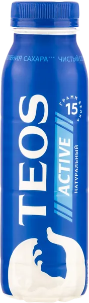 Изображение Йогурт 2% питьевой Теос Актив натуральный Савушкин продукт п/б, 260 мл