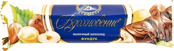 Изображение Батончик в молочном шоколаде Вдохновение фундук ОК Красный Октябрь м/у, 40 г