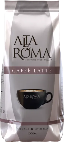 Изображение Кофе в зернах Альта Рома каффе латте Алмафуд м/у, 1 КГ