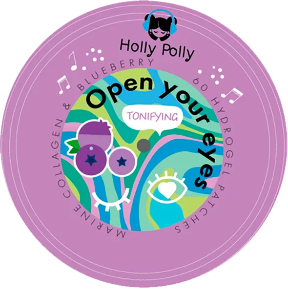 Изображение Патчи питание для глаз Холли полли коллаген экстракт черники Джоян к/у, 60 шт