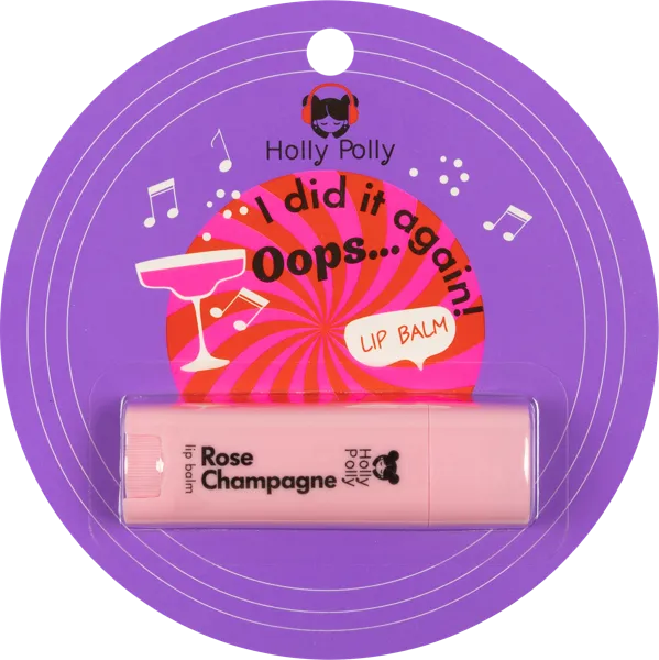 Изображение Бальзам для губ Холли полли розовое шампанское 4,8г Галант Косметик - М п/у, 1 шт