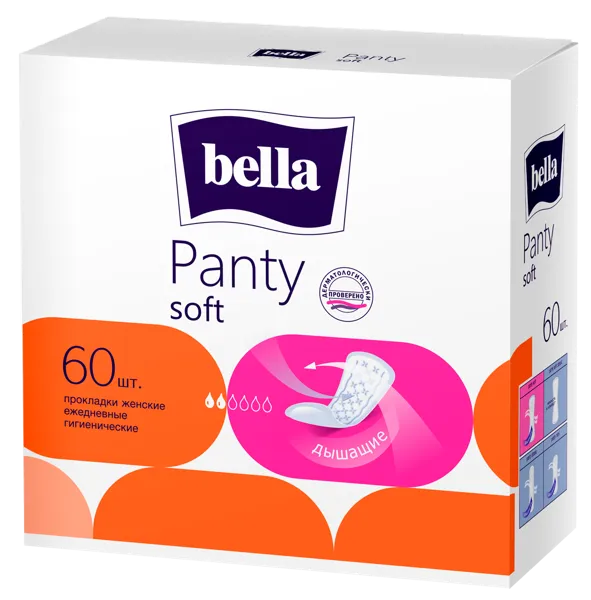 Изображение Прокладки ежедневные Белла панти софт Белла Восток к/у, 60 шт
