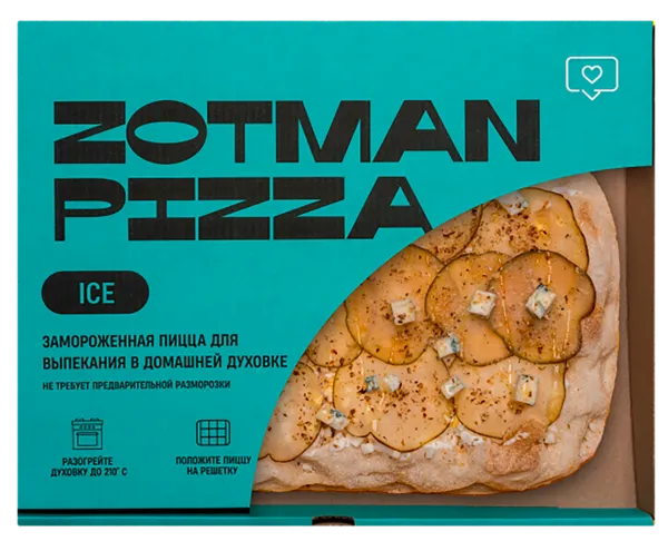 Изображение Пицца замороженная Зотман груша и горгонзола. айс Зотман Хорека ООО к/у, 415 г