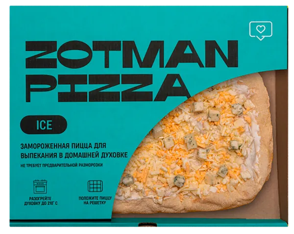 Изображение Пицца замороженная Зотман четыре сыра. айс Зотман Хорека ООО к/у, 395 г