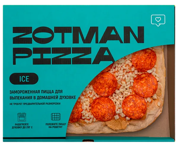 Изображение Пицца замороженная Зотман пепперони айс Зотман Хорека ООО к/у, 400 г