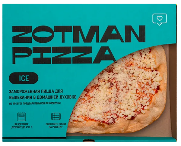 Изображение Пицца замороженная Зотман маргарита айс Зотман Хорека ООО к/у, 390 г