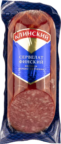 Изображение Колбаса варено-копченая Клинский сервелат финский Клинский МК в/у, 290 г