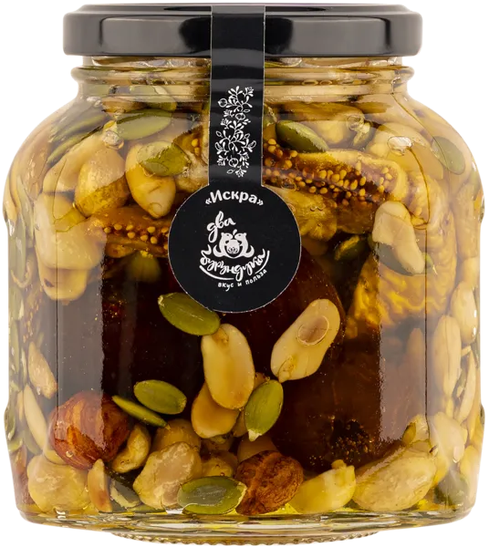 Изображение Орехи в меду Два бурундука искра Фольц Е.С. с/б, 410 г