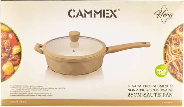 Изображение Сковорода 28см кремовая инд Каммекс алюминиевая Каммекс к/у, 1 шт