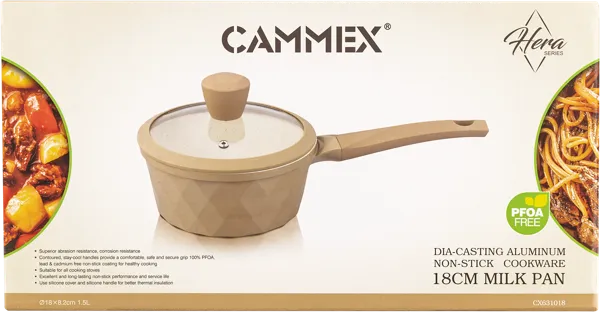 Изображение Ковш 2л кремовый инд Каммекс алюминиевый с крышкой Каммекс к/у, 1 шт