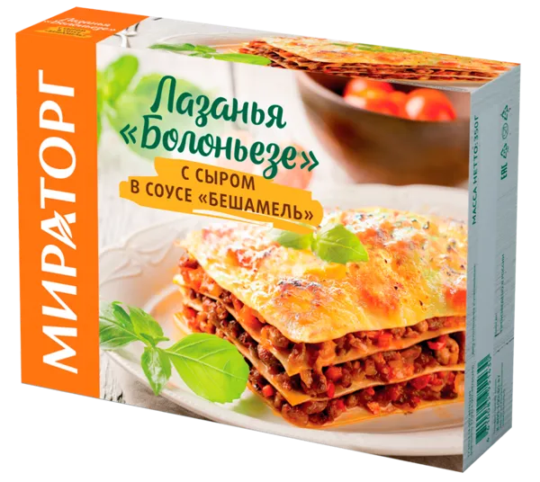 Изображение Лазанья замороженная Мираторг болоньезе Мираторг к/у, 350 г