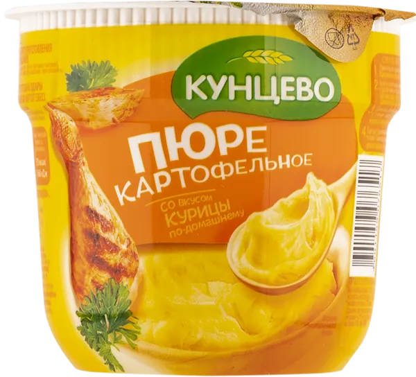 Изображение Пюре быстрого приготовления Кунцево с курицей по-домашнему Милославский ПК к/у, 40 г