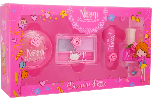 Изображение Набор косметики детский Номи румяна+тени+зеркало Компания Новая Идея п/у, 1 шт