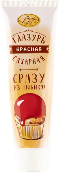 Изображение Глазурь сахарная Парфэ красная Топ Продукт туба, 120 г