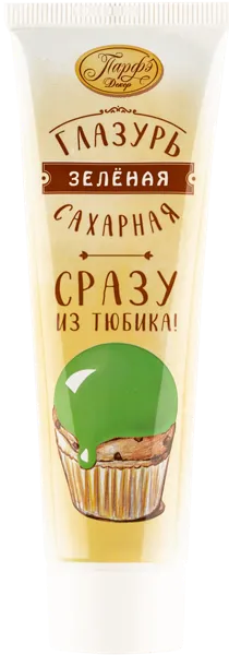 Изображение Глазурь сахарная Парфэ зеленая Топ Продукт туба, 120 г