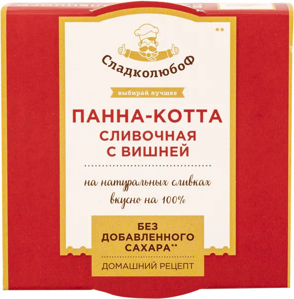 Изображение Десерт с вишней Сладколюбоф панна-котта Полезный продукт п/б, 110 г