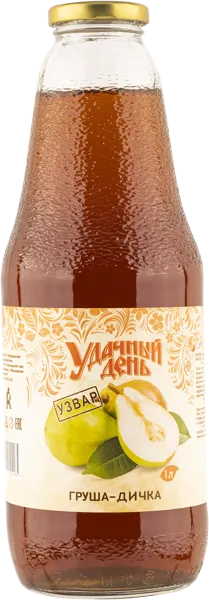 Изображение Узвар Удачный груша дичка Медведовский завод с/б, 1 л