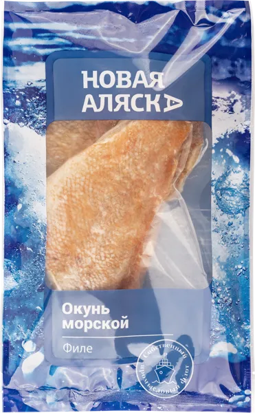 Изображение Рыба замороженная Новая Аляска окунь морской Новая Аляска Волхов в/у, 500 г