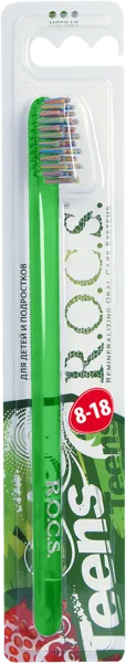 Изображение Зубная щетка с 12-18лет Рокс тинс средняя ЕвроКосМед к/у, 1 шт