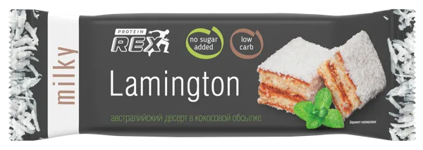 Изображение Пирожное протеиновое Протеин Рекс ламингтон молочный Роял Кейк м/у, 50 г